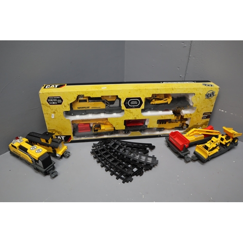 592 - Two Caterpillar Train Set (One Boxed), With One Set of Tracks