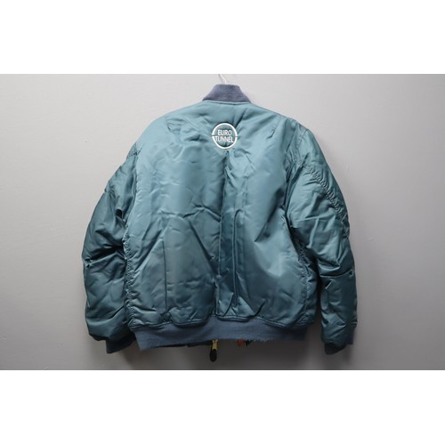 476 - Original 1990’s Euro Tunnel Bomber Jacket for the First Freight Drivers that went through the ... 