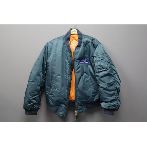 476 - Original 1990’s Euro Tunnel Bomber Jacket for the First Freight Drivers that went through the ... 