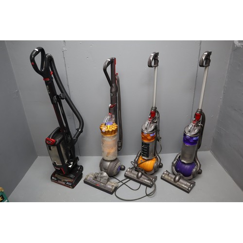 595 - Selection of 4 Vacuum Cleaners Including 2 Dyson DC24, Dyson DC40 and Shark (All Spares and Repairs)