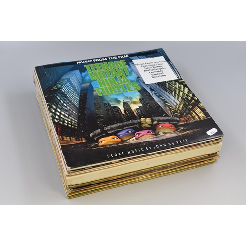 480 - Large Collection of Vinyl LP's Depicting Film/TV and Stage to Include, Teenage Mutant Ninja Turtles,... 