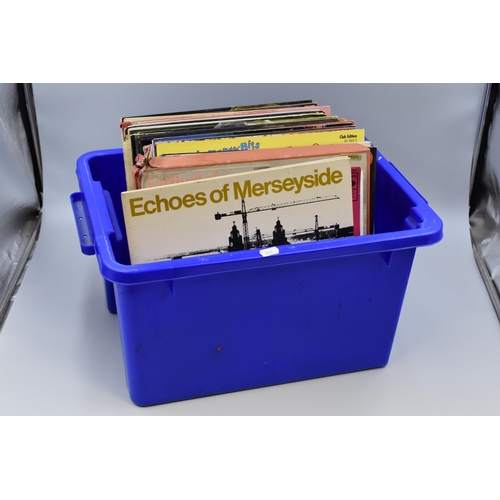 483 - Collection of Various House Clearance Vinyl LP's, To Include 'Echoes of Merseyside, Junior Hits, And... 