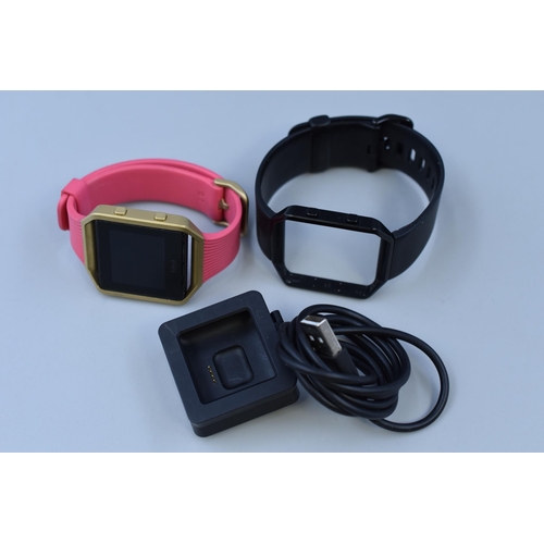 379 - Fitbit Smart Watch with two Straps and Charger