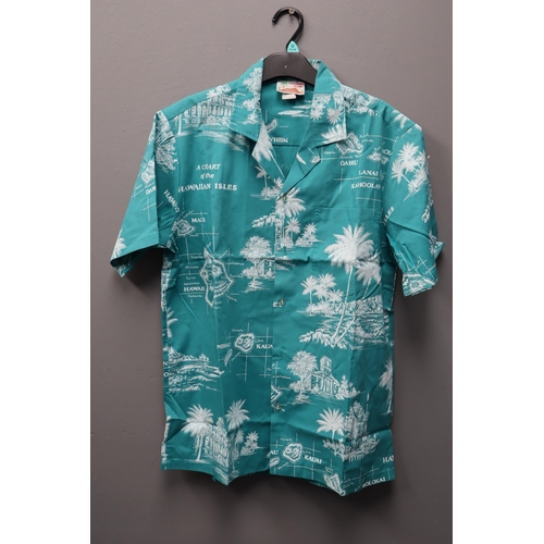 607 - Two Evergreen Island Hawaiian Shirts, Size M