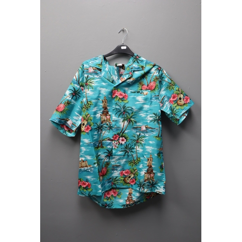 607 - Two Evergreen Island Hawaiian Shirts, Size M