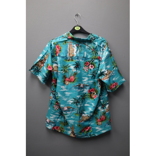 607 - Two Evergreen Island Hawaiian Shirts, Size M