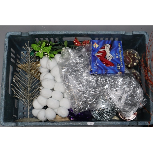 384 - Two Boxes of Assorted Christmas Decorations