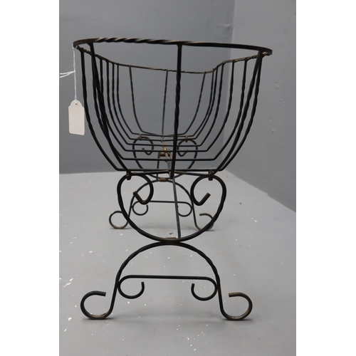 608 - Ornate Metal Planter Holder