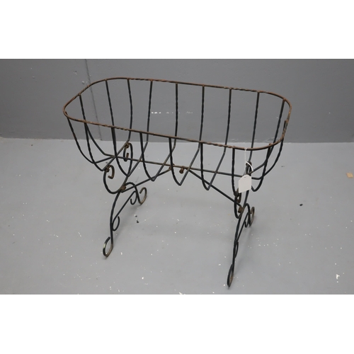 608 - Ornate Metal Planter Holder