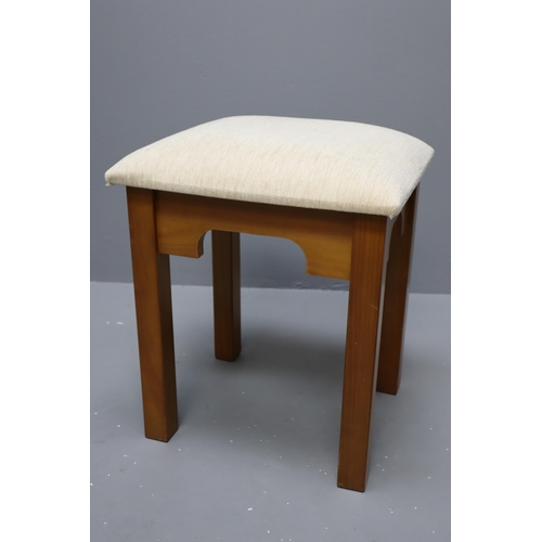 611 - Dressing Table Chair with Velour Cushioned Seat