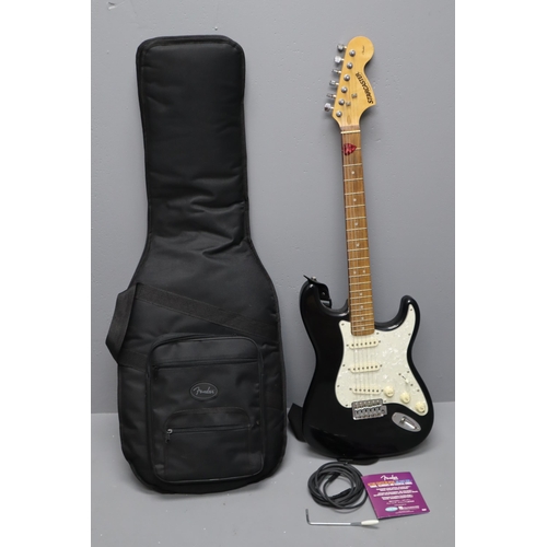 496 - Fender Starcaster Strat Electric Guitar with Storage Bag