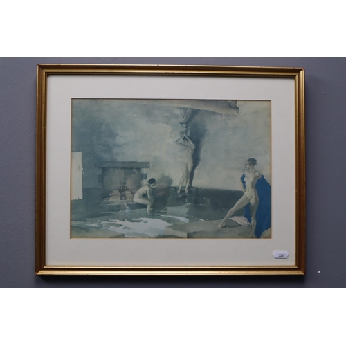 624 - Three After Sir Russell Flint (1880-1969) Prints in Framed and Glazed Mounts (22