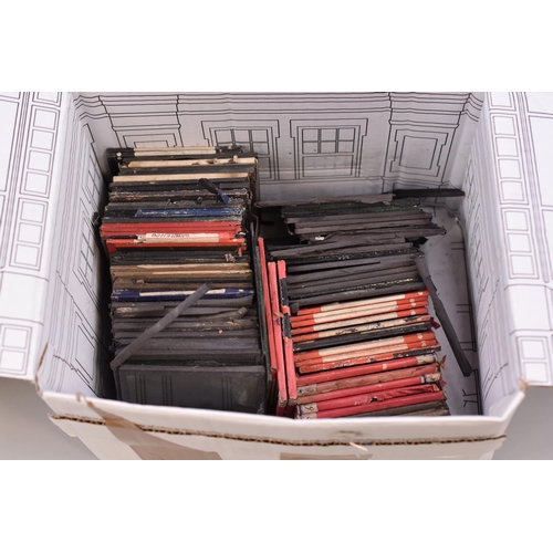 400 - Two Boxes to include a Selection of Magic Lantern Slides including Wooden Slide Frames. Plus a Light... 