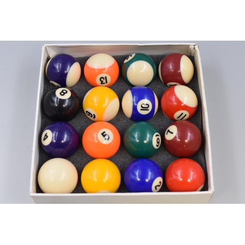 404 - Boxed Set of debut Pool Balls