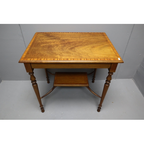 635 - Small Vintage Walnut Desk with Under Storage (29