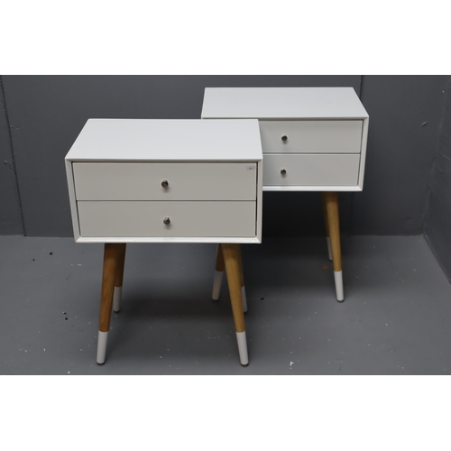 638 - Pair of Two Drawer Cabinets with Removeable Legs (2ft High)