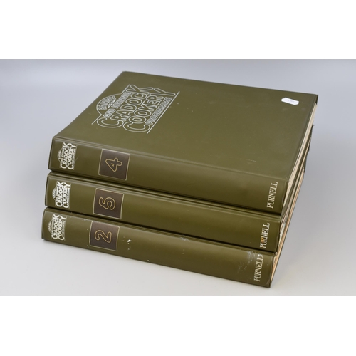 523 - Three Binders Containing a Large selection of Fanny and Johnnie Cradock Cookery Programmes dating fr... 