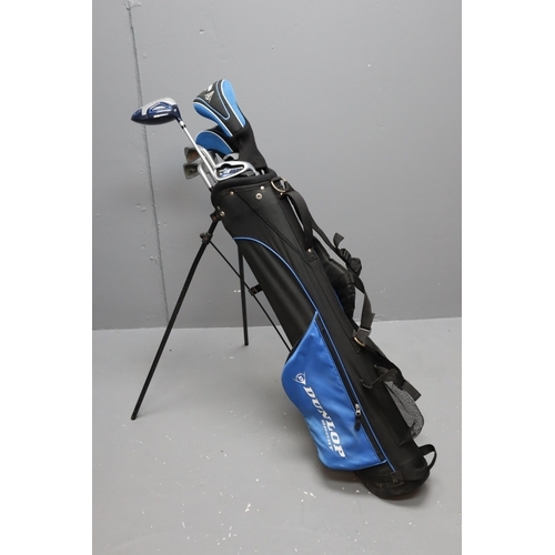 672 - Set of Golf Clubs in Dunlop Sports Bag including Dunlop, and Hawson