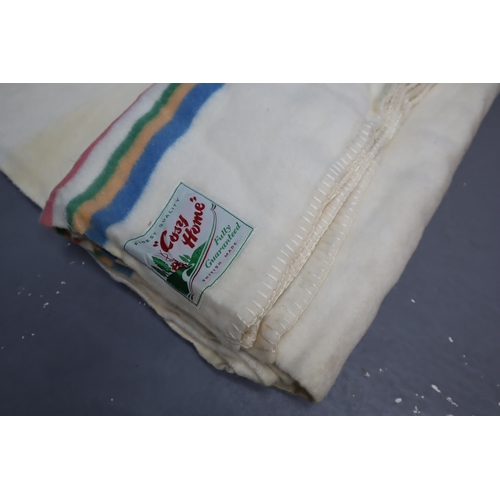 764 - Large Vintage Cosy Home Blanket