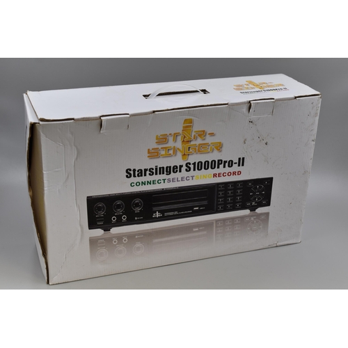 544 - Boxed Starsinger S1000 Pro-11 Recording System complete with Disc, Memory Card, Instructions, and le... 