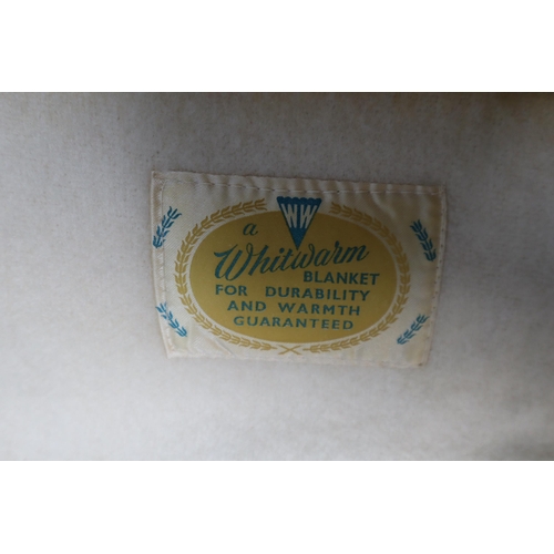 766 - Two Large Whitwarm Vintage Blankets