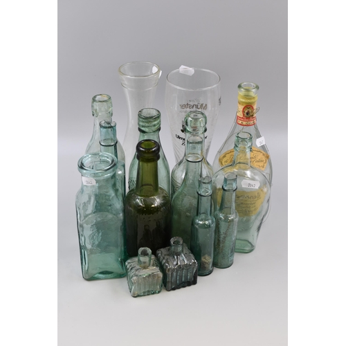 770 - Selection of Vintage Glass Bottles to include Frascati, Indian Sauce, Barnsley Brewery, John Sopps a... 