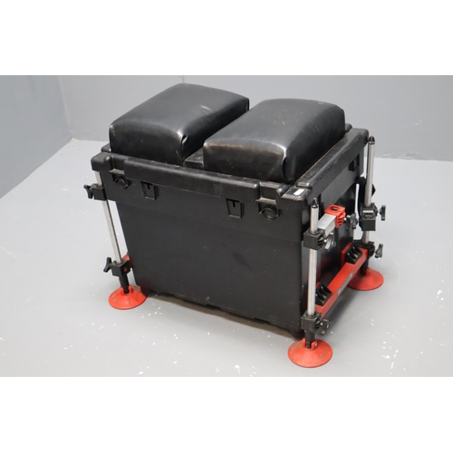 549 - OctopLus Fishing Box with padded Seat Top and Adjustable Legs