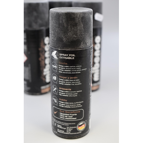 687 - Four Copper Metallic Liquid Rubber Spray Paint (400ml)