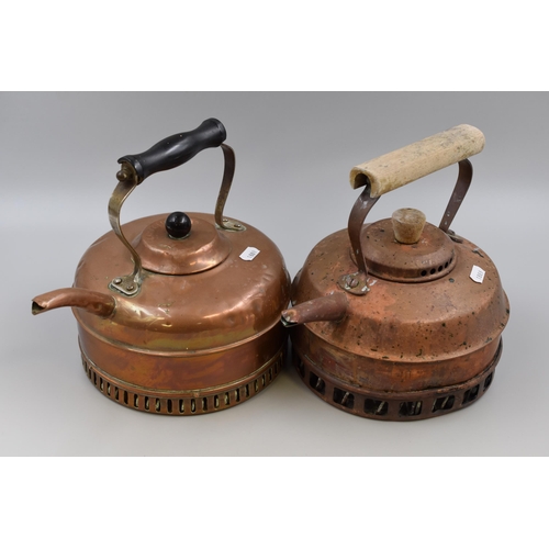 688 - Two Vintage Copper Kettles, Includes Lingalow and Other, Approx 9