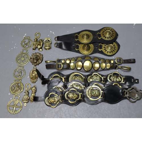 781 - Selection of Vintage Horse Brasses and Brass Door Knockers