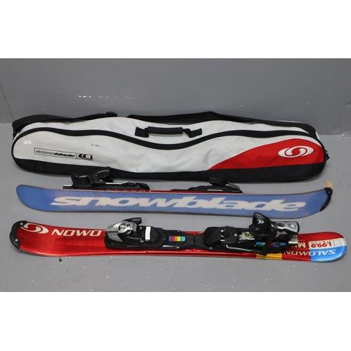 558 - Pair of Salomon L99.9 Minimax Snowblade Skis Approx 38