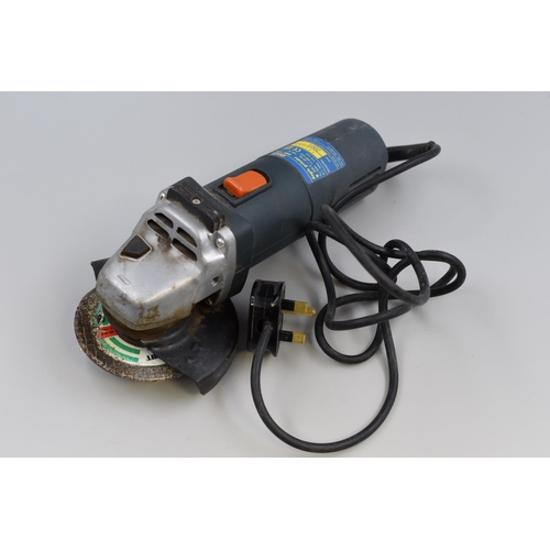 704 - Boxed Powercraft 500 watt Angle Grinder complete with Attachments powers on when tested