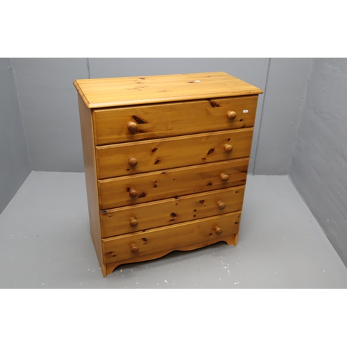 562 - A Pine Set of Five Drawers, Approx 15