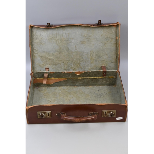 571 - Two Vintage Leather Suitcases (16