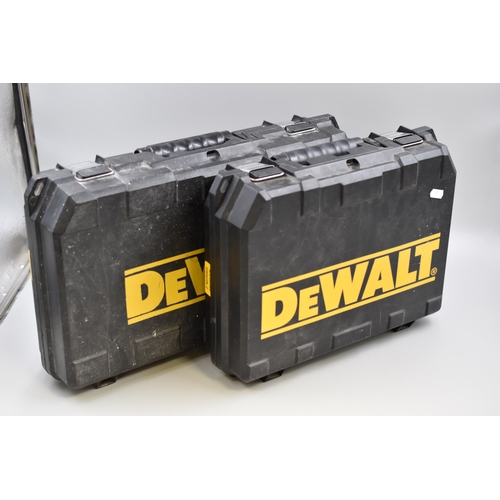 718 - Selection of DeWalt Tools Including Wireless Drill (No Drill Bits, Powers On When Tested) and Hammer... 