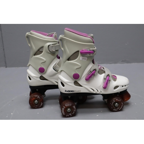 803 - Pair of Phoenix Quad Roller Skating Boots size 6 uk