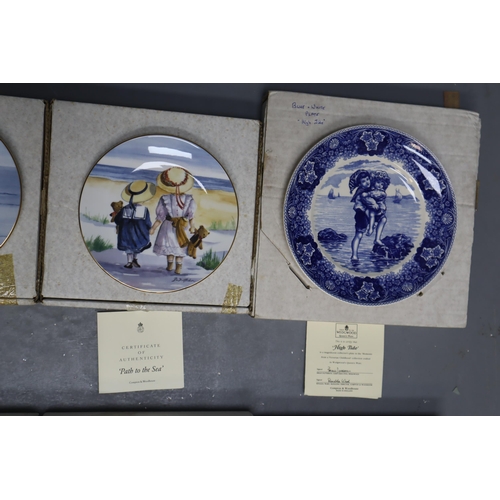 826 - 13 Boxed Collectors Plates to include Wedgwood and Royal Worcester