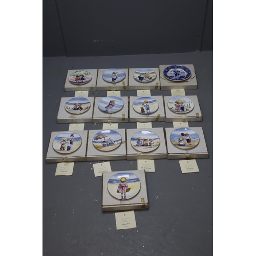 826 - 13 Boxed Collectors Plates to include Wedgwood and Royal Worcester