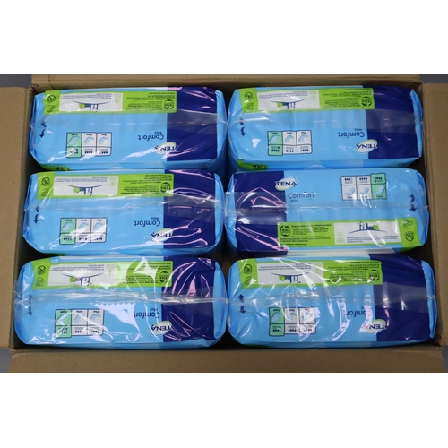 846 - Complete Box of 'Tena Comfort Mini' Pads, ( 6 x 30 ) packs = 180 In Total