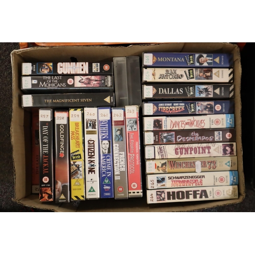 853 - Massive selection of VHS videos (400 plus) and a selection of approx 30 DVDs