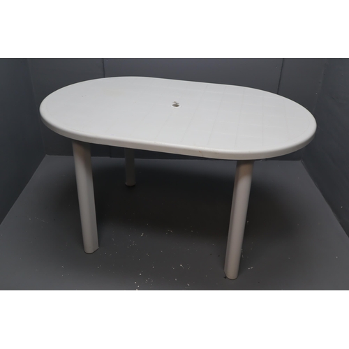 632 - Plastic Garden Table with Removeable Legs (52