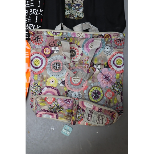 745 - A Selection of Five Ladies Bags To Include Paris, Brugge, NHS Worker, And More