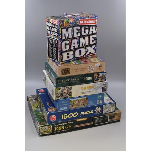 796 - Collection of Six Quality Boxed Jigsaw Puzzles all seem to be complete