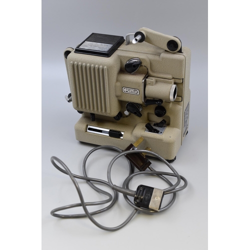 831 - A Boxed Eumig P8m 8mm Film Projector, Powers on When Tested. With Paperwork, and Empty Reels