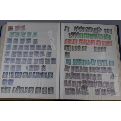 503 - Stock Album Containing a Large Selection of UK Definitive Stamps