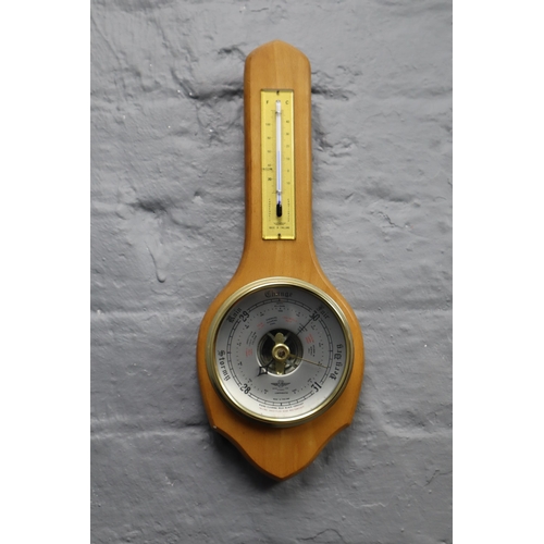 373 - Shortland Wood Cased Barometer / Thermometer (13