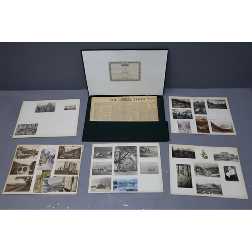 505 - 1941 The Times Newspaper together with a Selection of Old Photographs and Postcards. Presented To Do... 