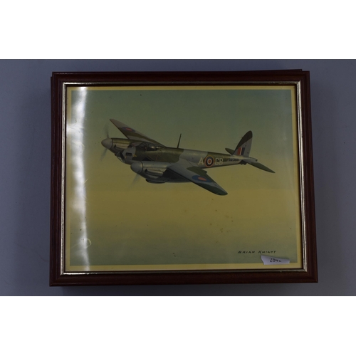 511 - Four Brian Knight Plane Prints to include Hawker Hurricane, Supermarine Spitfire, Avro Lancaster and... 