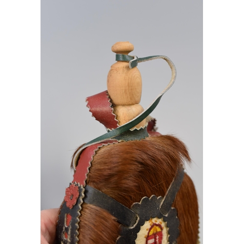 384 - Hungarian Shepherds Horse Hair Flask