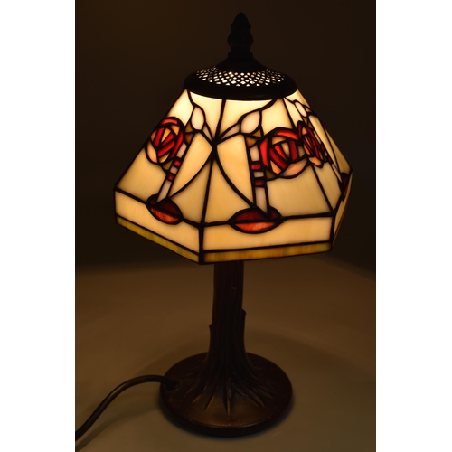 389 - Vintage Tiffany Style Lamp, working (Approx. 14”)